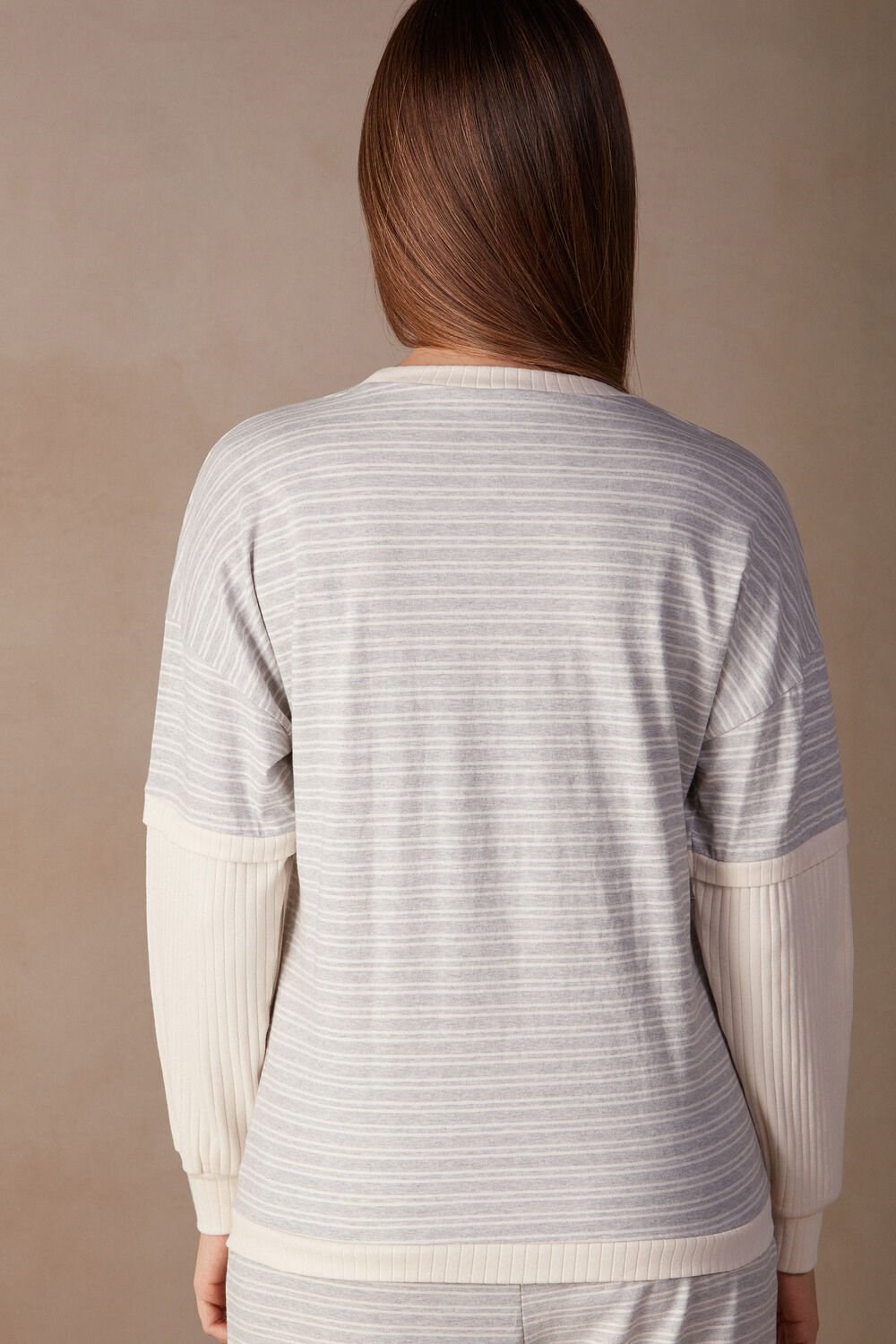 Intimissimi Vrijetijds Sunday Long Sleeve Top Wit Beige | 82956HMQR