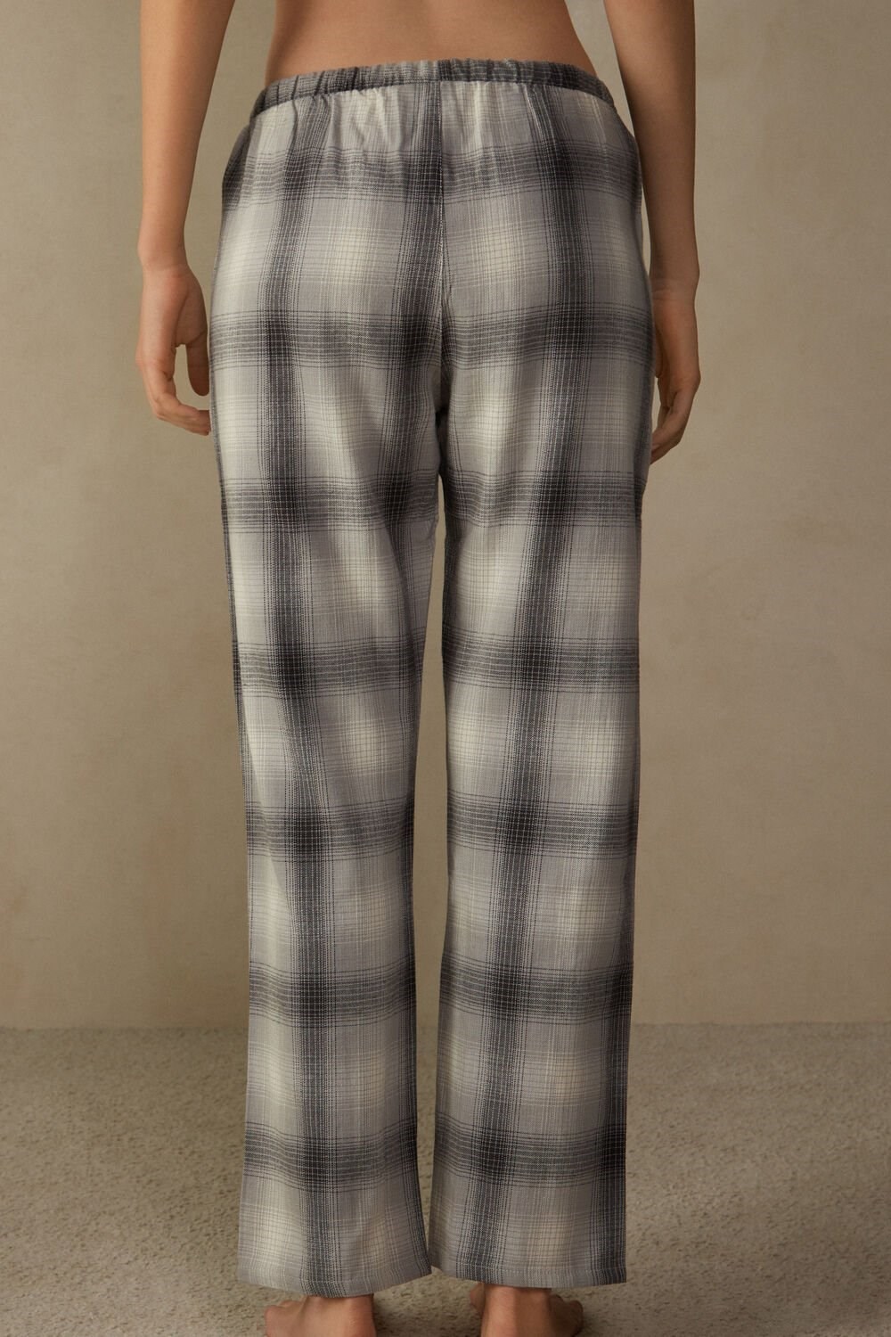 Intimissimi Warm Cuddles Pants in Brushed Cloth Grijs Grijs Wit | 40687YGAJ