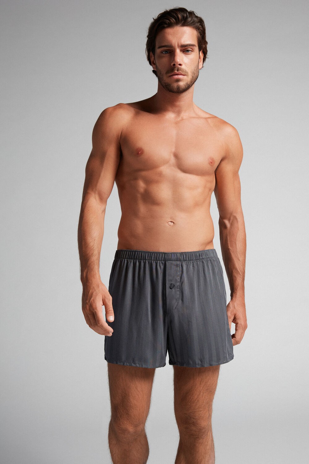 Intimissimi Woven Modal Boxers Grijs | 93102OIYT