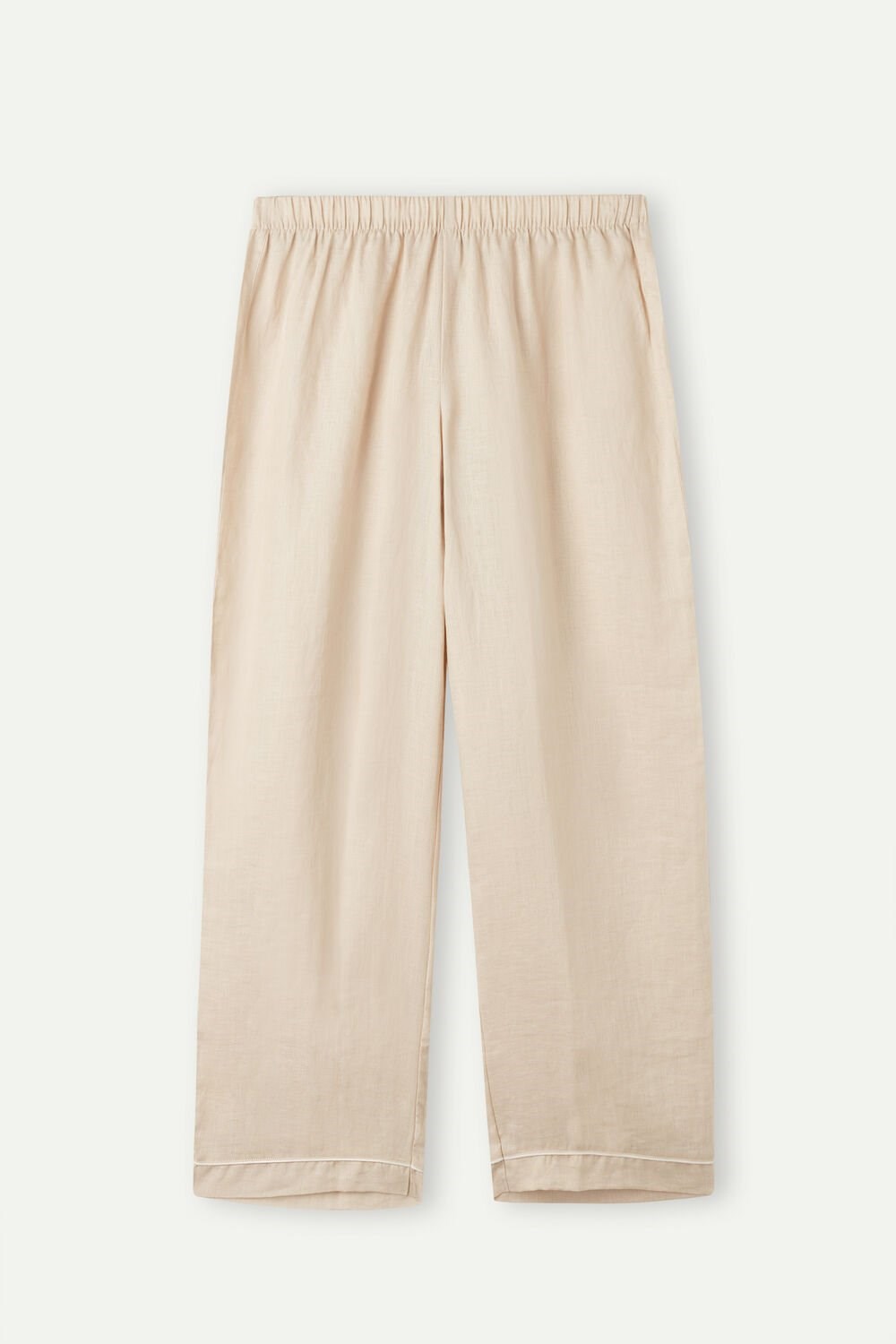 Intimissimi Yacht Night Linen Pants Beige | 30217PKNJ